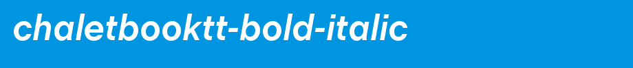 ChaletBookTT-Bold-Italic.ttf(字体效果展示)