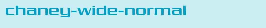 Chaney-Wide-Normal.ttf
(Art font online converter effect display)