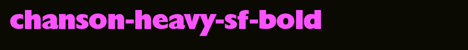 Chanson-Heavy-SF-Bold.ttf
(Art font online converter effect display)