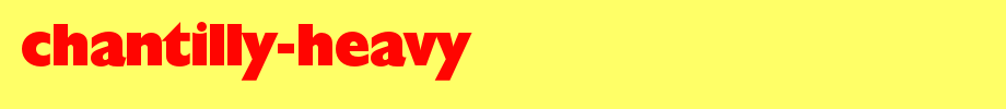Chantilly-Heavy.otf
(Art font online converter effect display)