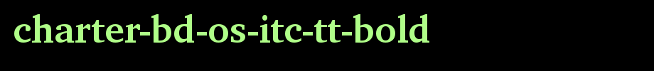 Charter-Bd-OS-ITC-TT-Bold.ttf(艺术字体在线转换器效果展示图)