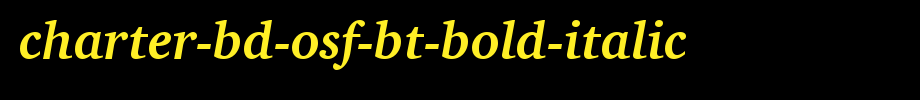 Charter-Bd-OSF-BT-Bold-Italic.ttf(艺术字体在线转换器效果展示图)