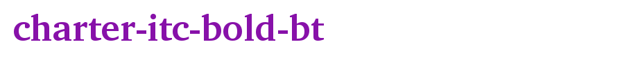 Charter-ITC-Bold-BT.ttf(字体效果展示)