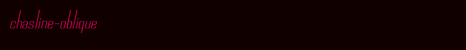 Chasline-Oblique.otf(字体效果展示)