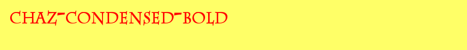 Chaz-Condensed-Bold.ttf
(Art font online converter effect display)