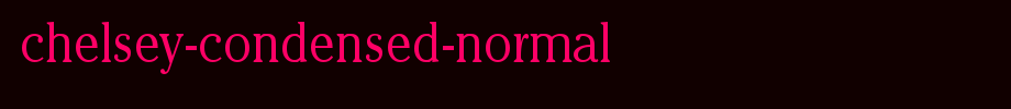 Chelsey-Condensed-Normal.ttf
(Art font online converter effect display)