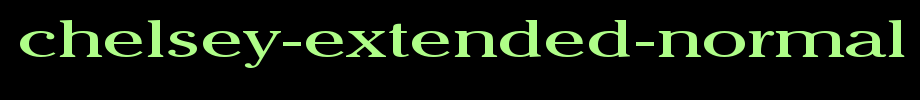 Chelsey-Extended-Normal.ttf
(Art font online converter effect display)