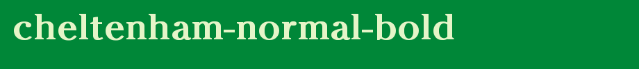 Cheltenham-Normal-Bold.ttf(字体效果展示)