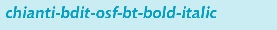 Chianti-BdIt-OSF-BT-Bold-Italic.ttf
(Art font online converter effect display)