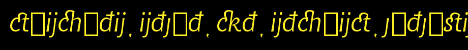 Chianti-itext-Bt-italic-extension _ English font