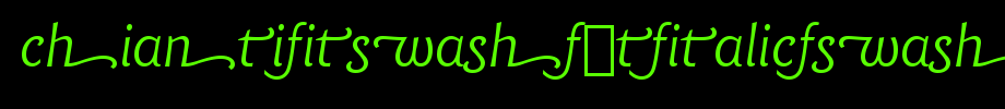 Chianti-itswash-Bt-italic-swash _ English font
(Art font online converter effect display)