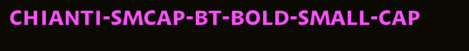 Chianti-smcap-Bt-bold-small-cap _ English font
(Art font online converter effect display)