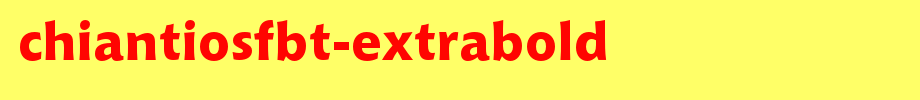 ChiantiOSFBT-ExtraBold.otf(艺术字体在线转换器效果展示图)