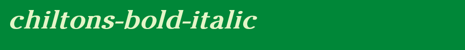 Chiltons-Bold-Italic.ttf(字体效果展示)