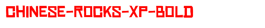 Chinese-Rocks-Xp-Bold.TTF
(Art font online converter effect display)