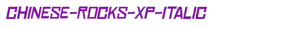 Chinese-Rocks-Xp-Italic.TTF
(Art font online converter effect display)