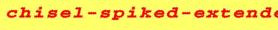 Chisel-Spiked-Extended-Italic.ttf(艺术字体在线转换器效果展示图)