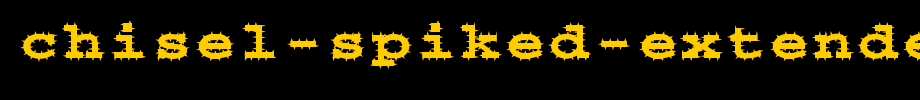 Chisel-Spiked-Extended-Normal.ttf
(Art font online converter effect display)