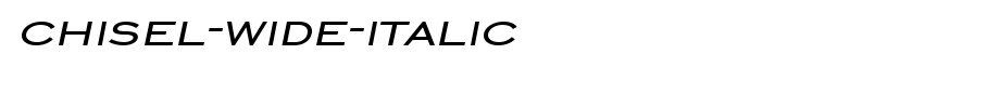 Chisel-Wide-Italic.ttf
(Art font online converter effect display)