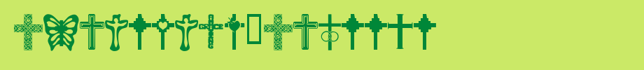 Christian-Crosses.ttf(字体效果展示)