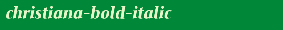 Christiana-Bold-Italic.ttf(字体效果展示)