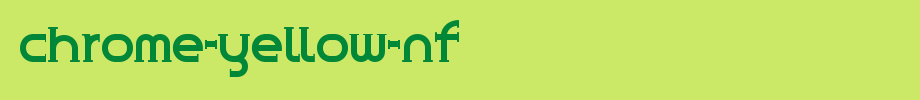Chrome-Yellow-NF.ttf
(Art font online converter effect display)
