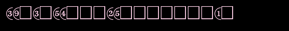 CircledNumbers-Normal.ttf
(Art font online converter effect display)