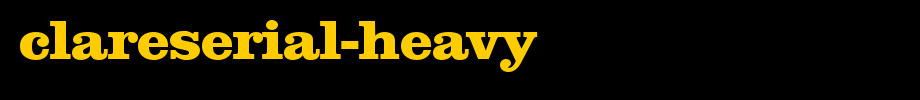 ClareSerial-Heavy.ttf
(Art font online converter effect display)
