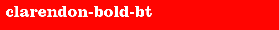 Clarendon-Bold-BT_ English font