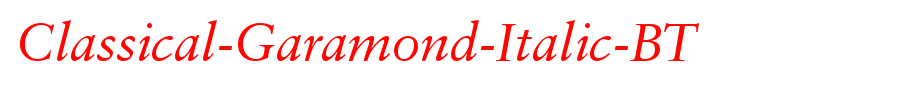 Classical-Garamond-Italic-BT_ italic-Bt _ English font