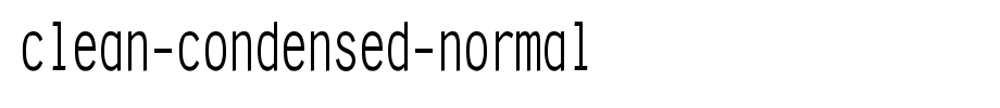Clean-Condensed-Normal.ttf
(Art font online converter effect display)