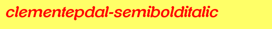 ClementePDal-SemiBoldItalic.ttf(字体效果展示)