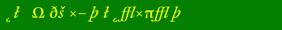CliffordSix-ItalicExpert.otf(字体效果展示)