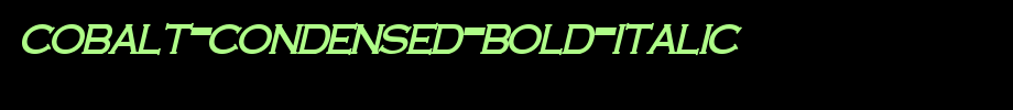 Cobalt-Condensed-Bold-Italic.ttf(字体效果展示)