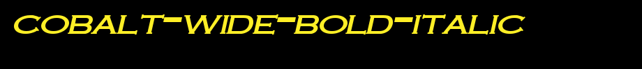 Cobalt-Wide-Bold-Italic.ttf(艺术字体在线转换器效果展示图)