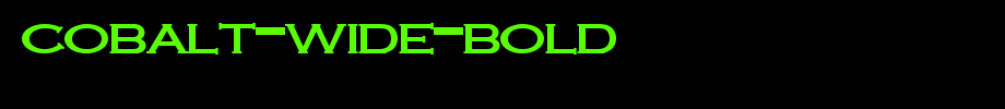Cobalt-Wide-Bold.ttf(字体效果展示)