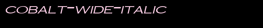 Cobalt-Wide-Italic.ttf
(Art font online converter effect display)