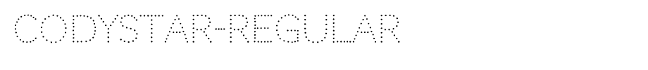 Codystar-Regular_ English font