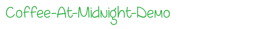 Coffee-At-Midnight-Demo_ English font
(Art font online converter effect display)