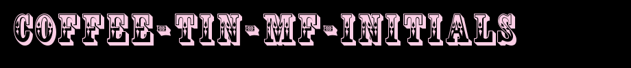 Coffee-Tin-MF-Initials.ttf
(Art font online converter effect display)