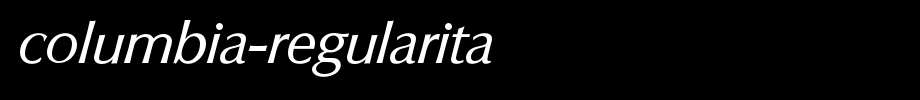 Columbia-RegularIta.otf
(Art font online converter effect display)