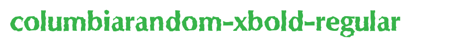 ColumbiaRandom-Xbold-Regular.ttf(艺术字体在线转换器效果展示图)
