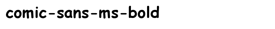 Comic-Sans-MS-Bold_英文字体字体效果展示
