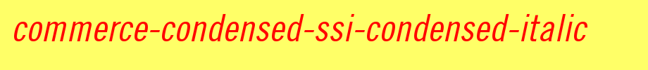 Commerce-Condensed-SSi-Condensed-Italic.ttf