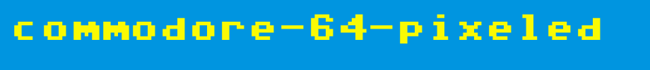 Commodore-64-Pixeled.ttf(艺术字体在线转换器效果展示图)