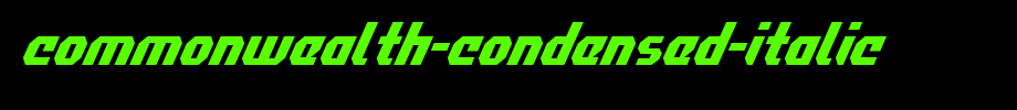 Commonwealth-Condensed-Italic.ttf(字体效果展示)