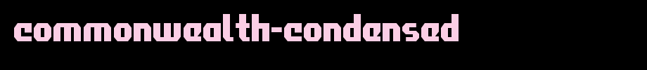 Commonwealth-Condensed.ttf(字体效果展示)