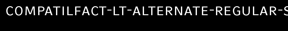 CompatilFact-LT-Alte rnate-Regular-Small-Caps.ttf
(Art font online converter effect display)