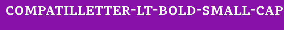 CompatilLetter-LT-Bold-Small-Caps.ttf(艺术字体在线转换器效果展示图)
