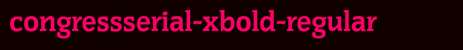 CongressSerial-Xbold-Regular.ttf
(Art font online converter effect display)